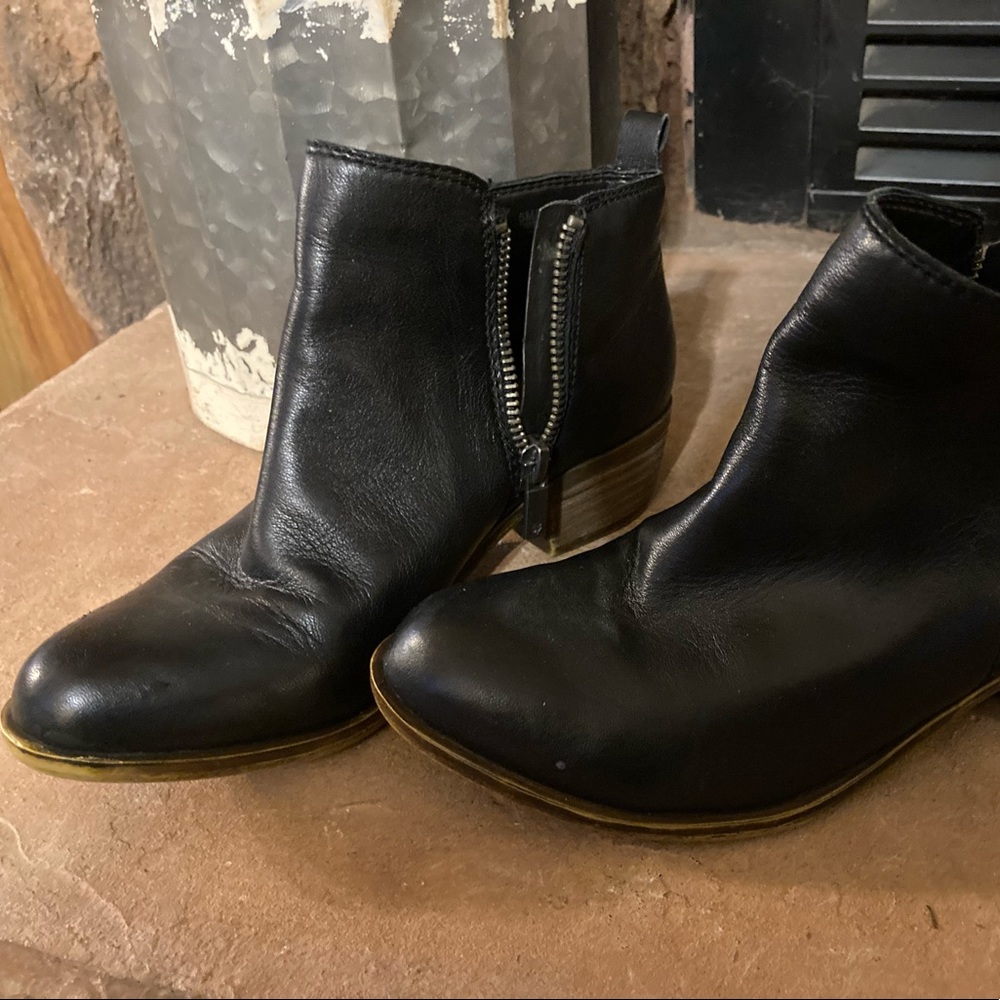 Lucky Brand black booties, GUC. Sz 5